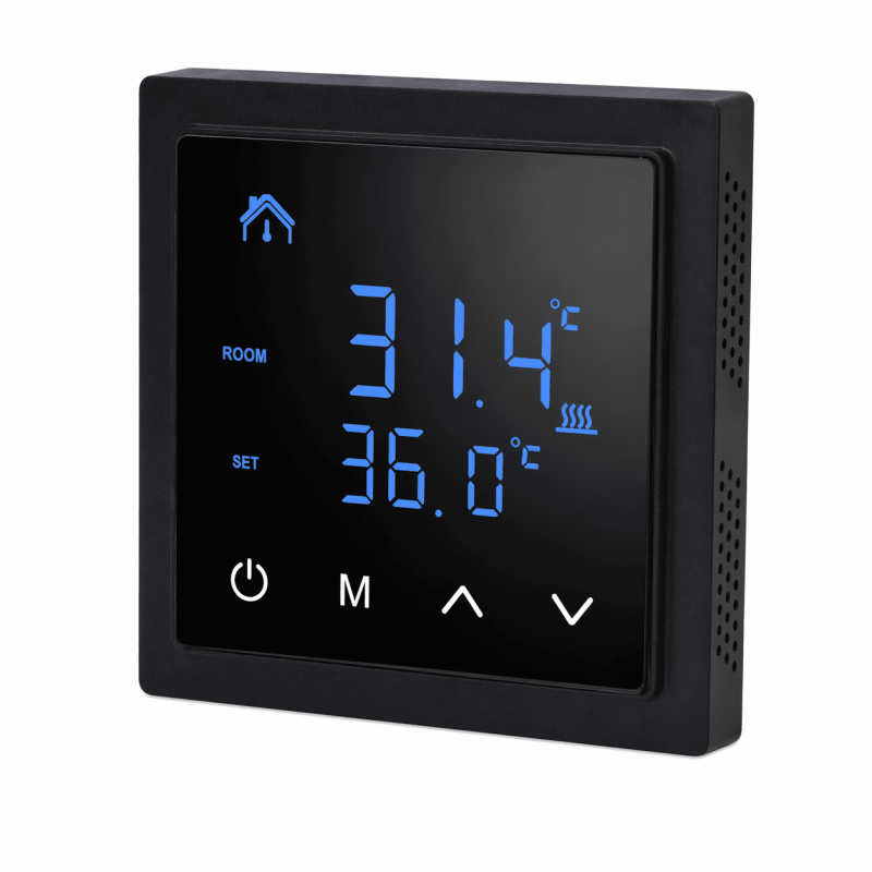 Програмований Wi-Fi терморегулятор SMART M4 (MH-1828A) Black, 16А
