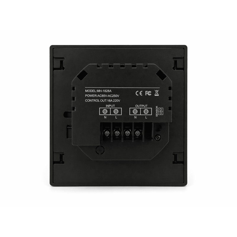Програмований Wi-Fi терморегулятор SMART M4 (MH-1828A) Black, 16А