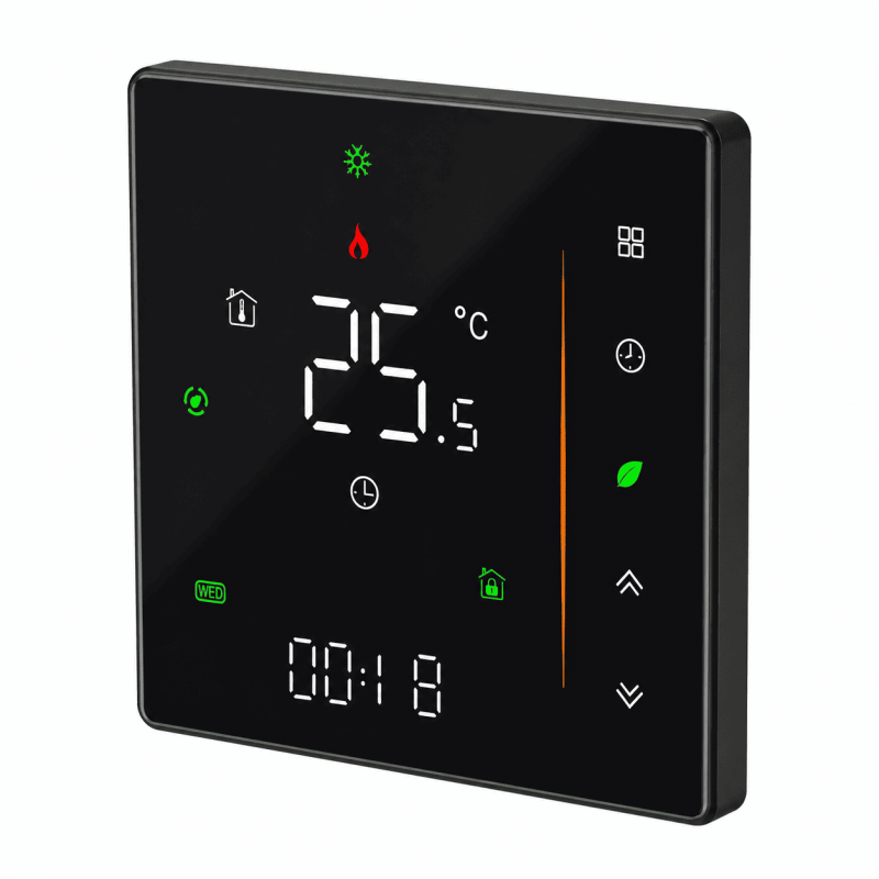 Програмований сенсорний Wi-Fi терморегулятор Smart Pro (Чорний)