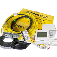 Нагрівальний кабель in-therm ADSV20 з програмованим терморегулятором. Комплект теплої підлоги. Тепла підлога під плитку ADSV20+pwt002