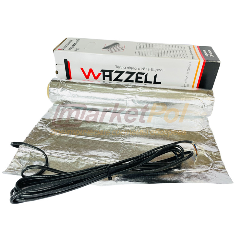 Алюмінієвий мат WAZZELL EASYHEAT 140 Вт/м.кв тепла підлога під ламінат EASYHEAT AL