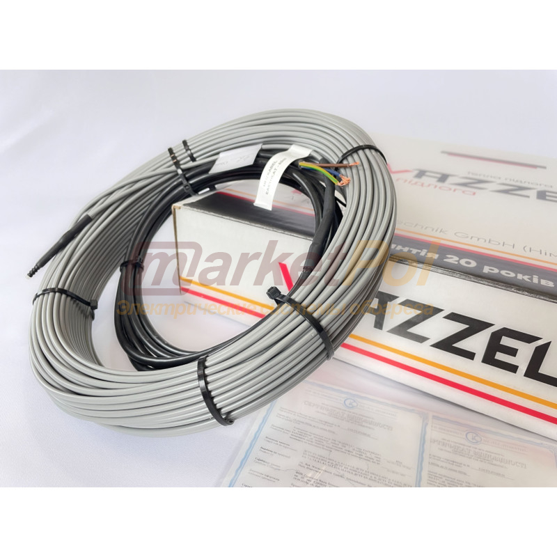 Тонкий нагрівальний кабель WAZZELL EASYHEAT. Тепла підлога у стяжку    