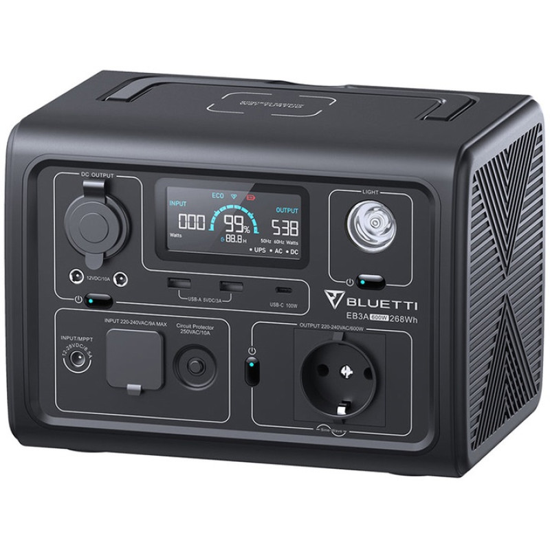 Зарядна станція  600Вт 268Вт*ч BLUETTI EB3A