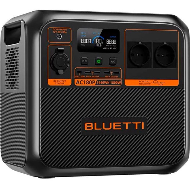Зарядна станція Bluetti  1800Вт 1440Вт*ч AC180P