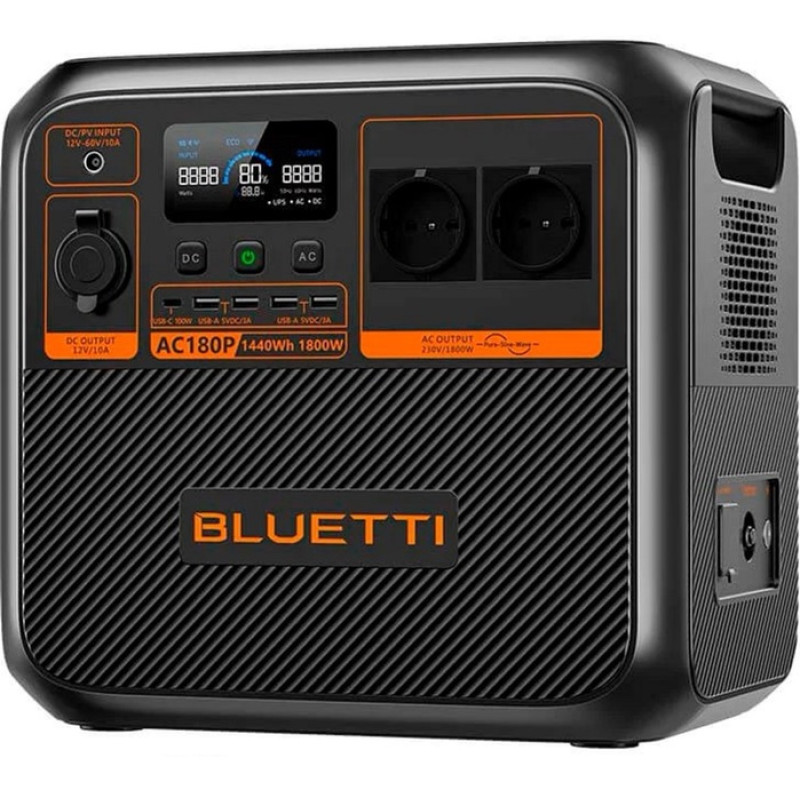Зарядна станція Bluetti  1800Вт 1440Вт*ч AC180P