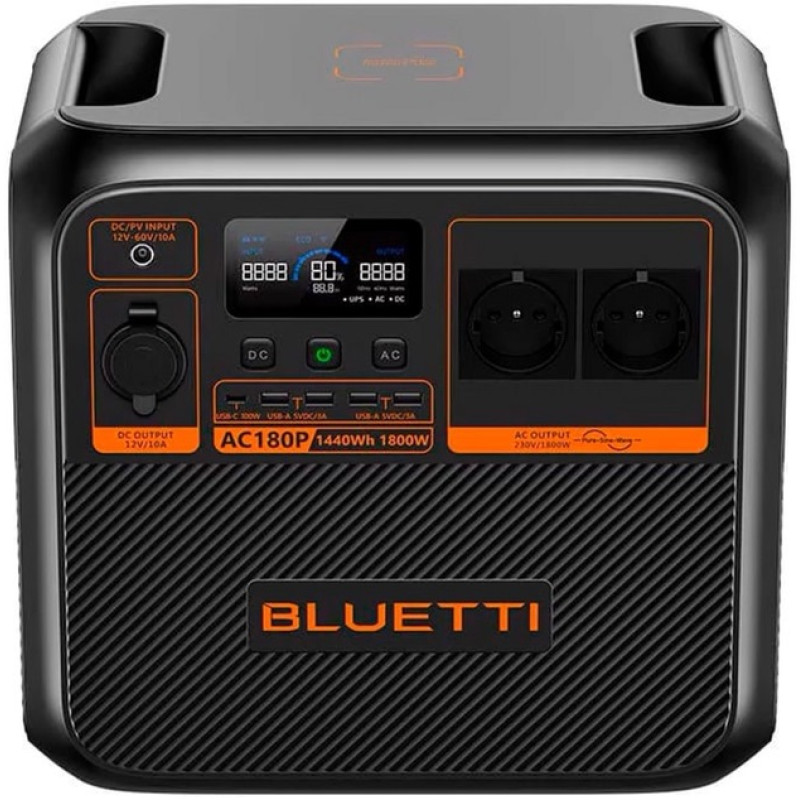 Зарядна станція Bluetti  1800Вт 1440Вт*ч AC180P