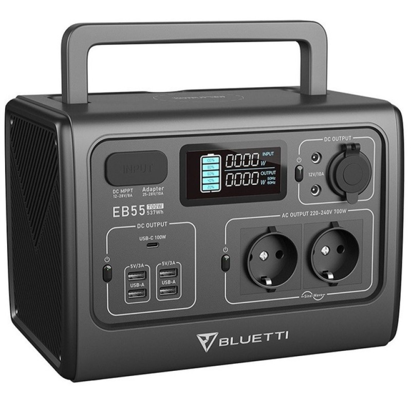 Зарядна станція Bluetti  700Вт 537Вт*ч EB55