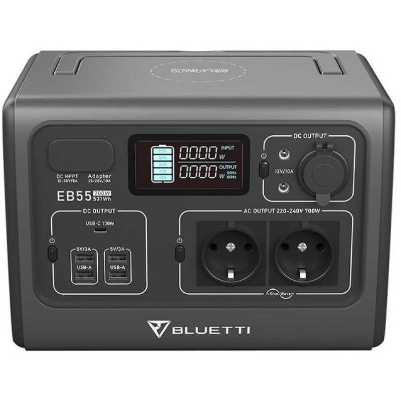 Зарядна станція Bluetti  700Вт 537Вт*ч EB55