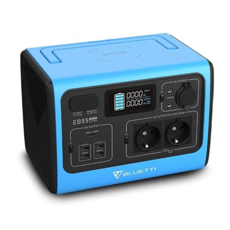 Зарядна станція Bluetti  700Вт 537Вт*ч EB55