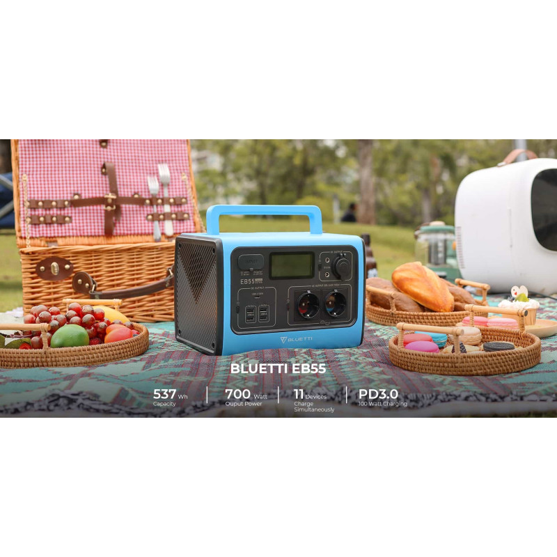 Зарядна станція Bluetti  700Вт 537Вт*ч EB55