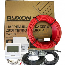 Нагрівальний кабель Ryxon  20 W/m(ø 3.5 мм) + програмований терморегулятор HC20