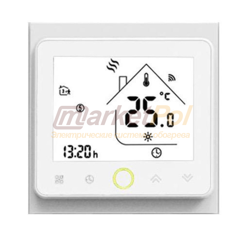 Алюмінієвий нагрівальний мат in-therm  + програмований wi-fi терморегулятор. Комплект теплої підлоги AFMAT 150 Вт/м²