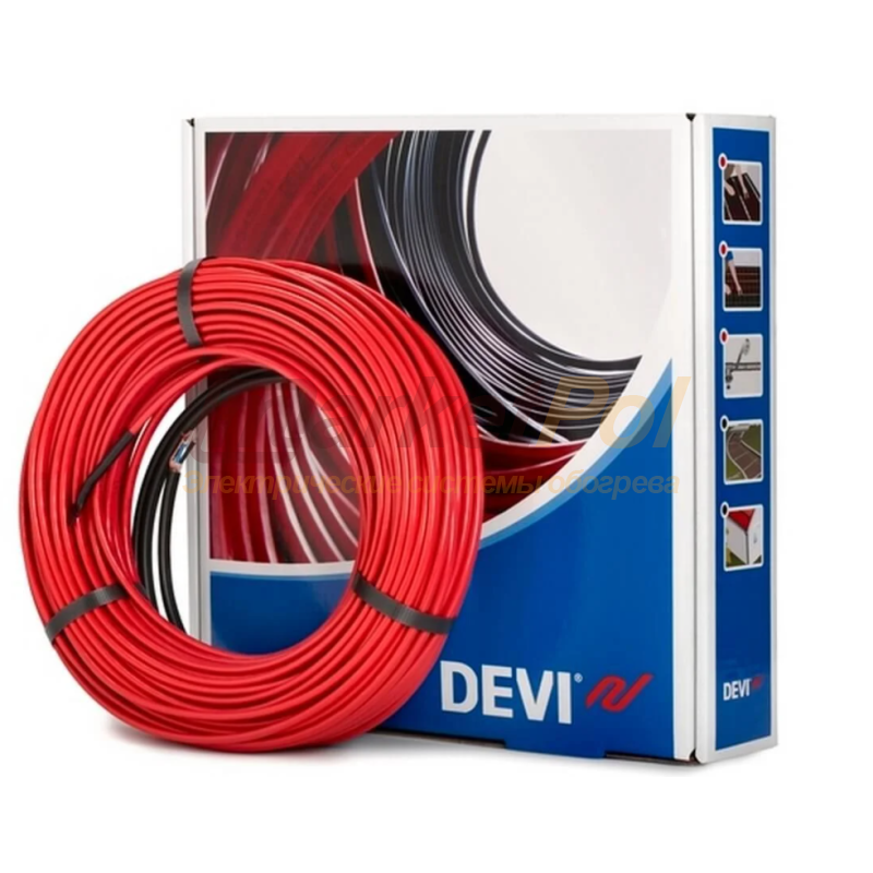 Нагрівальний кабель DEVIflex 18T для теплої підлоги DEVIflex18T 0,8-1 м²/134 Вт