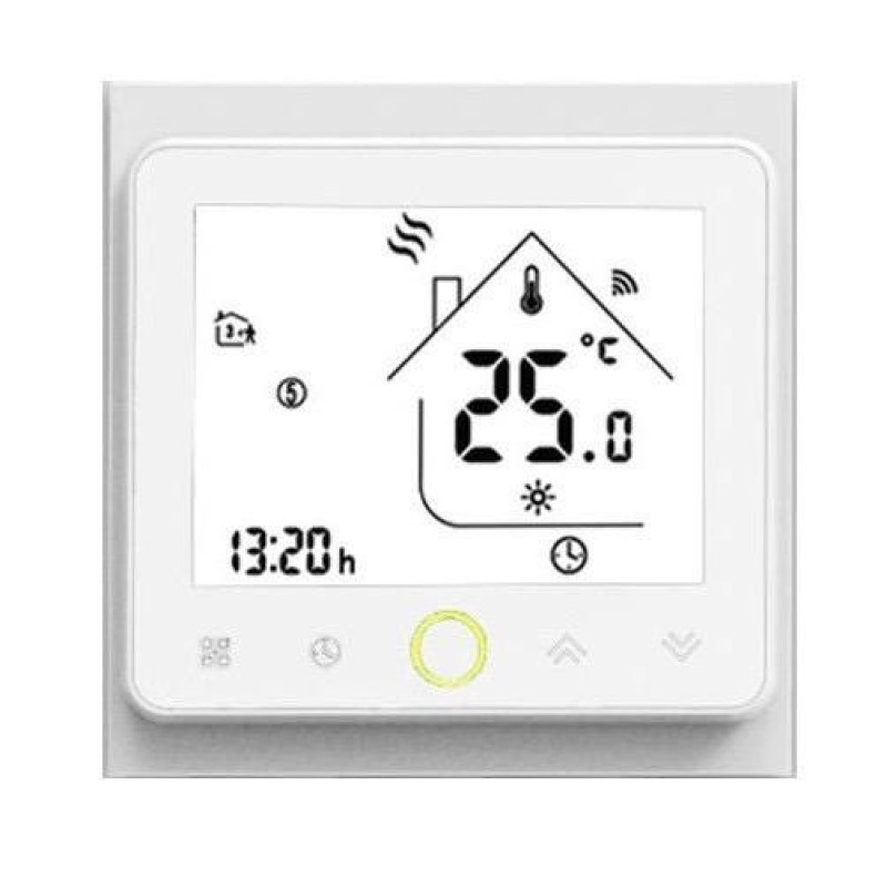 Програмований терморегулятор In-Therm PWT-002 wi-fi сенсорний для теплої підлоги PWT002