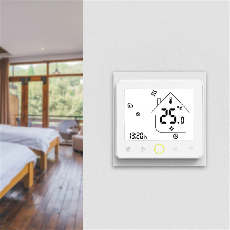 Програмований терморегулятор In-Therm PWT-002 wi-fi сенсорний для теплої підлоги PWT002