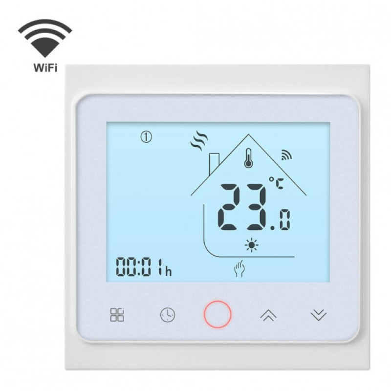 Програмований терморегулятор In-Therm PWT-002 wi-fi сенсорний для теплої підлоги PWT002
