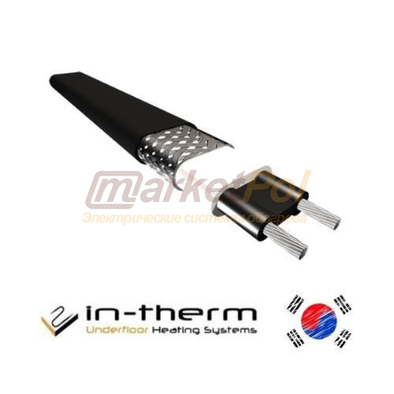 Саморегульований нагрівальний кабель IN-THERM SRL EXTRA для обігріву труб, ринв, водостоків, каналізації SRL EXTRA 10 Вт/м