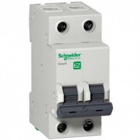 Автоматичний вимикач, 2Р, 6А, С, 4,5кА, EZ9 Schneider Electric    