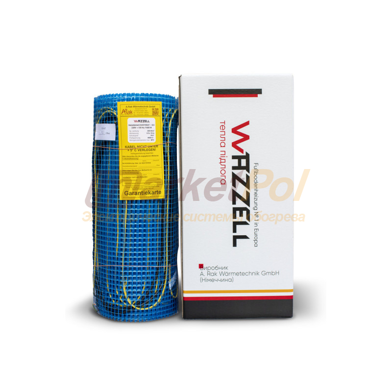 Нагрівальний мат WAZZELL EASYHEAT 200 Вт тепла підлога EASYHEAT 200 Вт 15 м²/3000 Вт